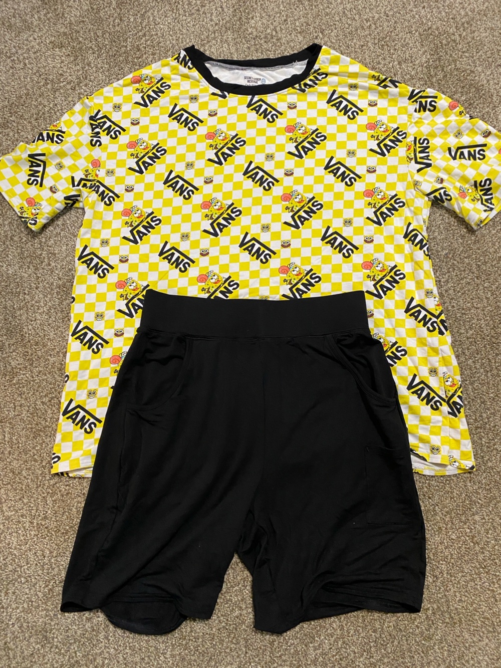 Vans Black Women's Biker shorts set. Size XL EUC
